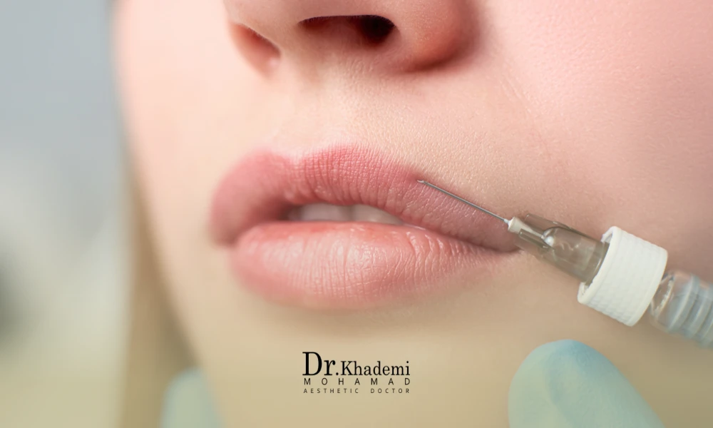 تزریق فیلر لب نچرال به لب بالا