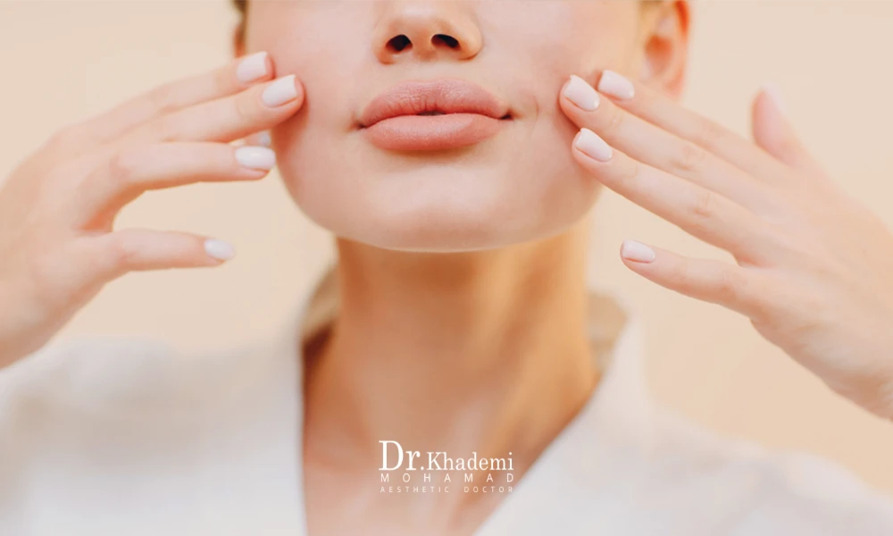 ماساژ بعد از تزریق فیلر گونه