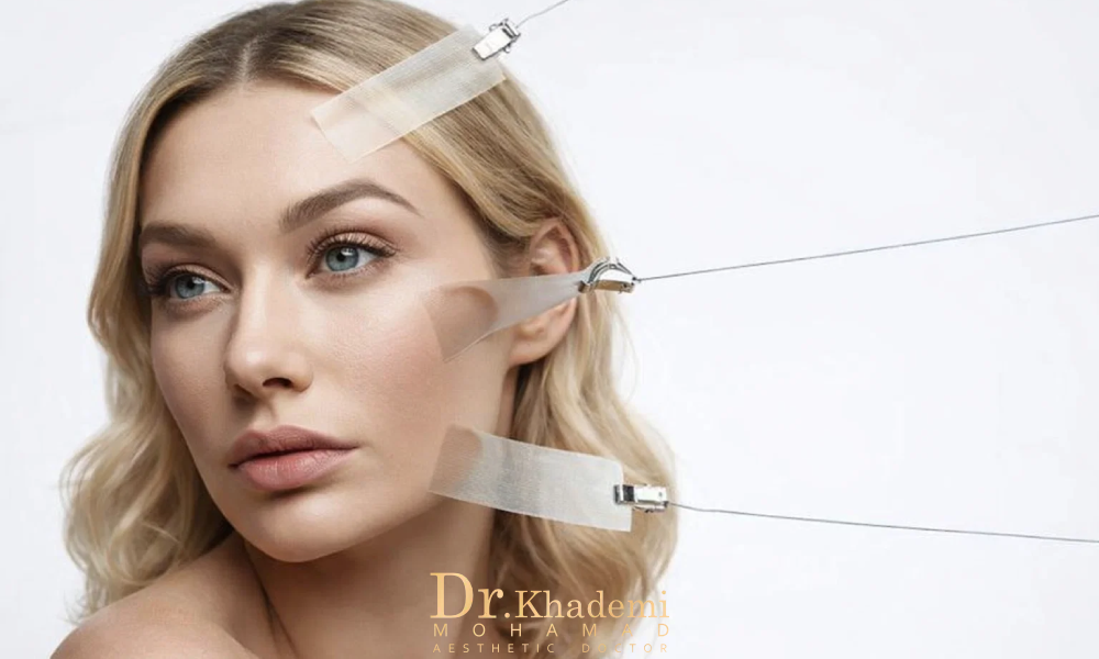 لیفت پیشانی با نخ آپتوس